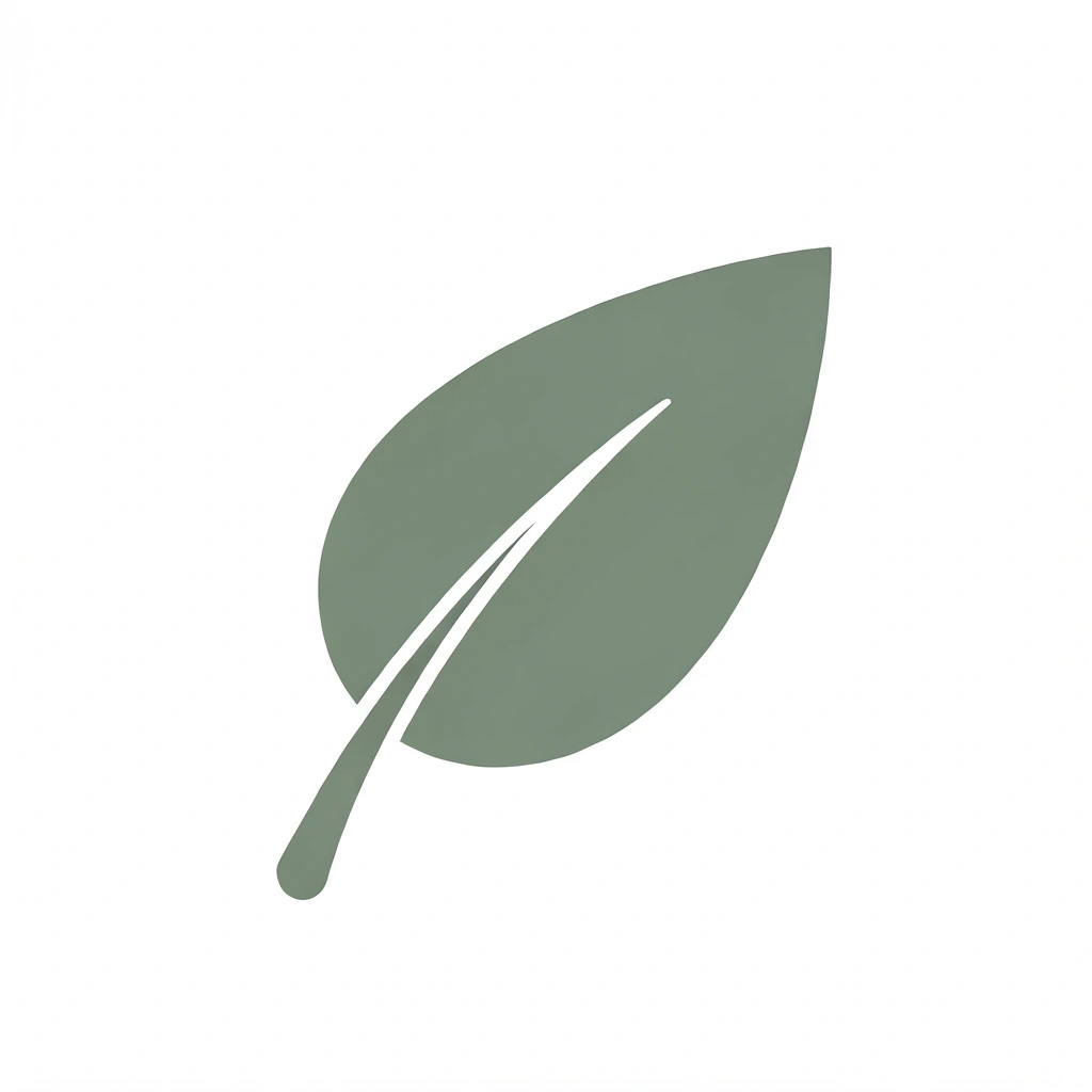 Nature inspired logo element